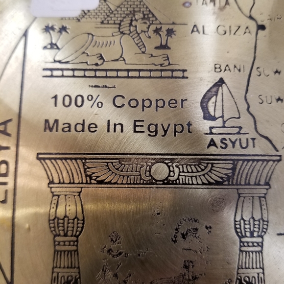 Egyptian Ramses II Faraon Copper Plate - Picture 3 of 6